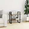 2-Tier Book Cabinet 80X30X Solid Pine