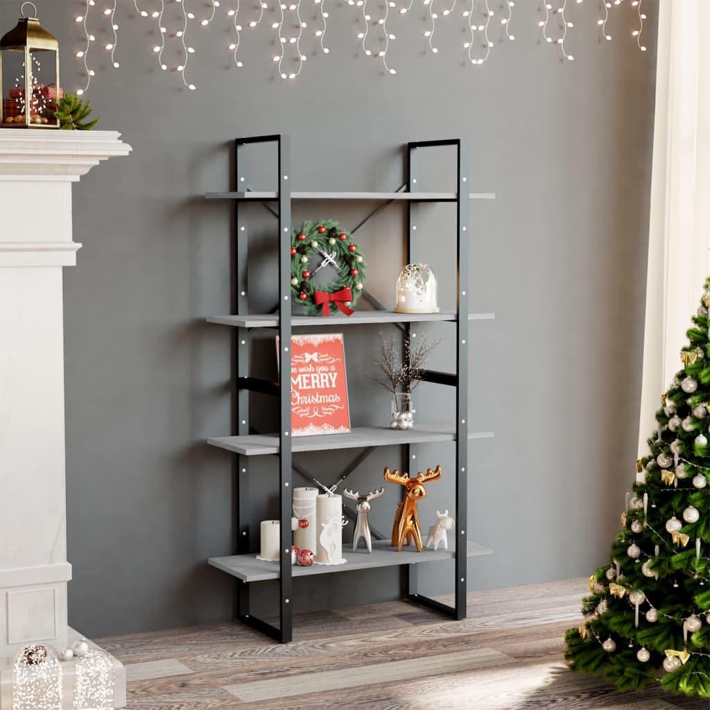 2-Tier Book Cabinet 80X30X Solid Pine