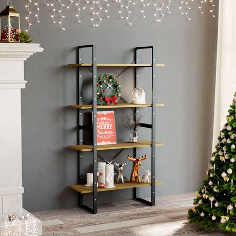2-Tier Book Cabinet 80X30X Solid Pine
