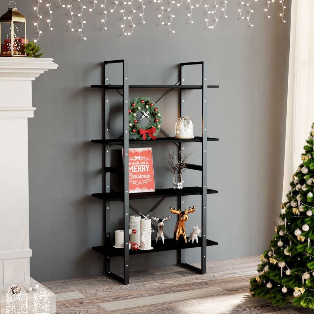 2-Tier Book Cabinet 80X30X Solid Pine