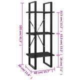 3-Tier Book Cabinet 40X30X