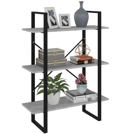 3-Tier Book Cabinet 80X30X Solid Pine