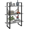 3-Tier Book Cabinet 80X30X Solid Pine