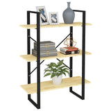 3-Tier Book Cabinet 80X30X Solid Pine