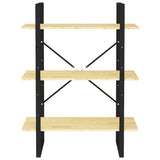 3-Tier Book Cabinet 80X30X Solid Pine