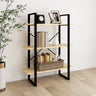 3-Tier Book Cabinet 80X30X Solid Pine