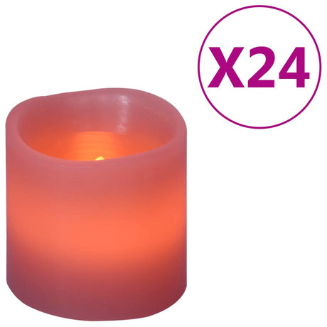 Electric Led Candles 24Pcs Warm White