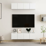 Tv Cabinets 4 Pcs 80X30X30 Cm Engineered Wood