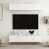 Tv Cabinets 4 Pcs 80X30X30 Cm Engineered Wood