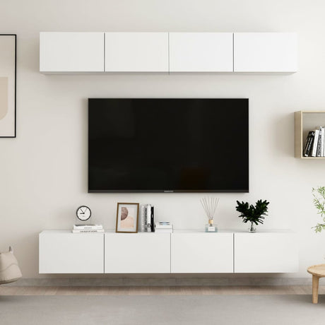 Tv Cabinets 4 Pcs 80X30X30 Cm Engineered Wood