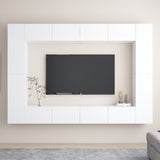 8 Piece Tv Cabinet Set Engineered Wood
