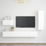 4 Piece Tv Cabinet Set Engineered Wood