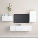 4 Piece Tv Cabinet Set Engineered Wood