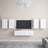 6 Piece Tv Cabinet Set Wall-Mounted Engineered Wood,  Tv Stand 80X30X30 Cm Made Of Engineered Wood,  Wall-Mounted Tv Cabinets - 2 Pcs , 30.5X30X, Made From Engineered Wood