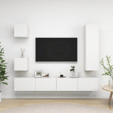 5 Piece Tv Cabinet Set Engineered Wood