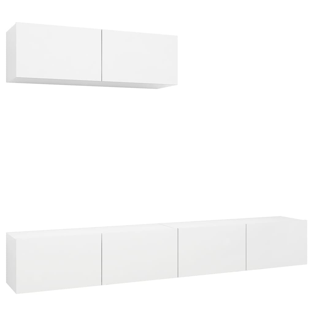 Tv Cabinets 3 Pcs Engineered Wood