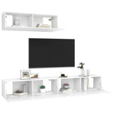 Tv Cabinets 3 Pcs Engineered Wood
