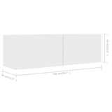 Tv Cabinets 3 Pcs Engineered Wood