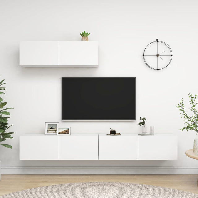 Tv Cabinets 3 Pcs Engineered Wood