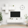 7 Piece Tv Cabinet Set Engineered Wood