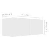 4 Piece Tv Cabinet Set Engineered Wood