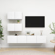 4 Piece Tv Cabinet Set Engineered Wood