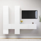 7 Piece Tv Cabinet Set Engineered Wood
