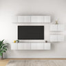 6 Piece Tv Cabinet Set Engineered Wood
