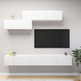 7 Piece Tv Cabinet Set Engineered Wood