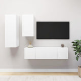4 Piece Tv Cabinet Set Engineered Wood