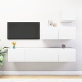 4 Piece Tv Cabinet Set Engineered Wood