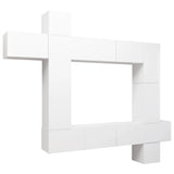 9 Piece Tv Cabinet Set Engineered Wood