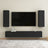 4 Piece Tv Cabinet Set Wall-Mounted Engineered Wood,  Tv Stand 80X30X30 Cm Made Of Engineered Wood,  Wall-Mounted Tv Cabinets - 2 Pcs , 30.5X30X90 Cm, Made From Engineered Wood