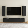 4 Piece Tv Cabinet Set Wall-Mounted Engineered Wood,  Tv Stand 80X30X30 Cm Made Of Engineered Wood,  Wall-Mounted Tv Cabinets - 2 Pcs , 30.5X30X90 Cm, Made From Engineered Wood