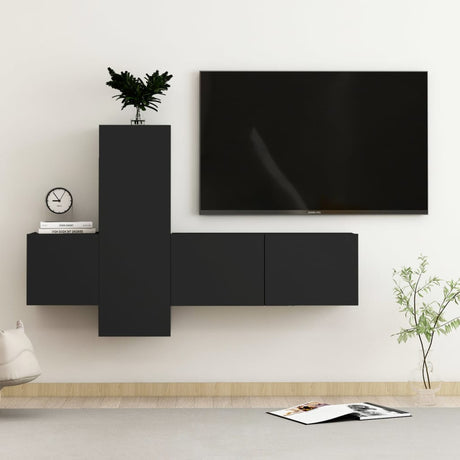 5 Piece Tv Cabinet Set Engineered Wood