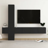 5 Piece Tv Cabinet Set Engineered Wood