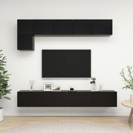 5 Piece Tv Cabinet Set Engineered Wood
