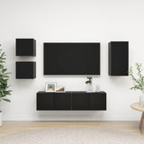 5 Piece Tv Cabinet Set Engineered Wood