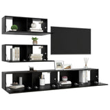 4 Piece Tv Cabinet Set Engineered Wood
