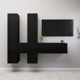 7 Piece Tv Cabinet Set Engineered Wood