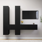 7 Piece Tv Cabinet Set Engineered Wood