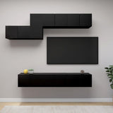 7 Piece Tv Cabinet Set Engineered Wood
