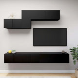 7 Piece Tv Cabinet Set Engineered Wood