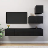 4 Piece Tv Cabinet Set Engineered Wood