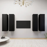 4 Piece Tv Cabinet Set 30.5X30X Engineered Wood,  Wall-Mounted Tv Cabinets - 2 Pcs , 30.5X30X, Made From Engineered Wood