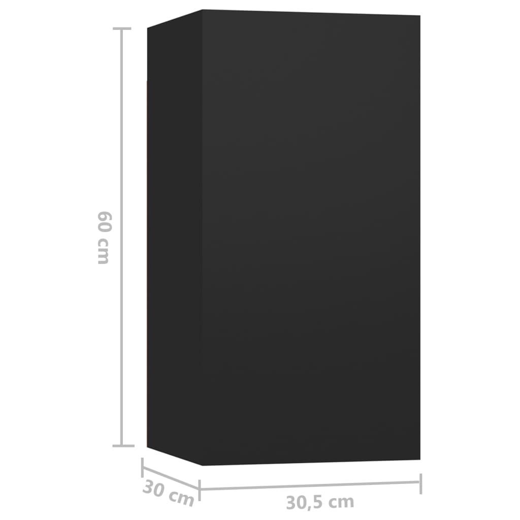 Tv Cabinets 7 Pcs 30.5X30X60 Cm Engineered Wood