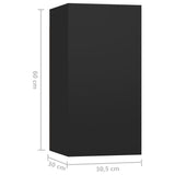 Tv Cabinets 7 Pcs 30.5X30X60 Cm Engineered Wood