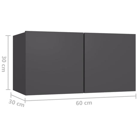 5 Piece Tv Cabinet Set Engineered Wood
