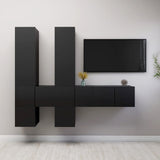 7 Piece Tv Cabinet Set Engineered Wood