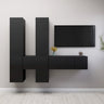 7 Piece Tv Cabinet Set Engineered Wood